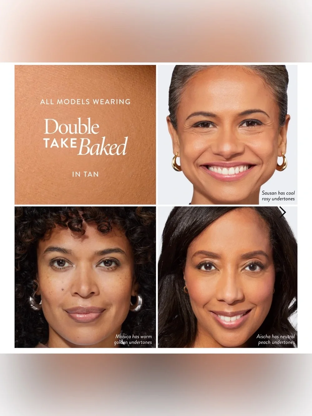 NEW Laura Geller Double Take Baked Cream-to-Powder Foundation Compact in Tan - Picture 3 of 13